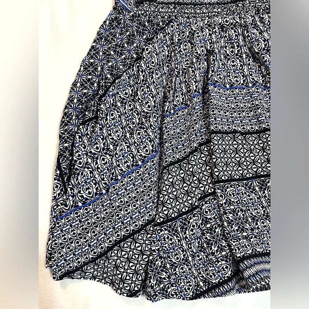 Aeropostale Lightweight Blue and Black Patterned Women's Mini Dress Size Small - Picture 11 of 12